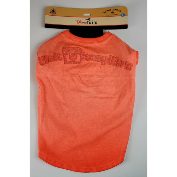 Disney Other - NWT Disneyland Park Coral Peach Disney Tails Spirit Jersey Dog Shirt SZ L